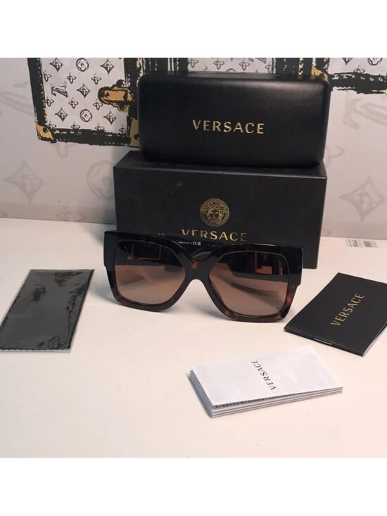 NEW AUTHENTIC Versace Tortoise Shell Sunglasses VE4402 8788 main image 12